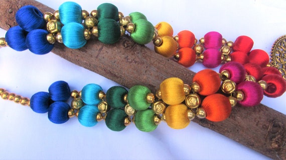 Multicolor Double Layer Silk Thread 