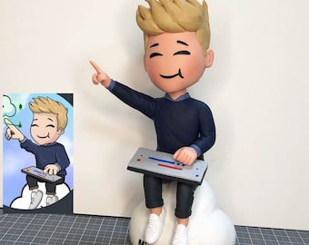 Personalized Cartoon Bobbleheads, Personalized Action Figure Of Yourself, Custom Cartoon Figurine, Personalized Figurines That Look Like You