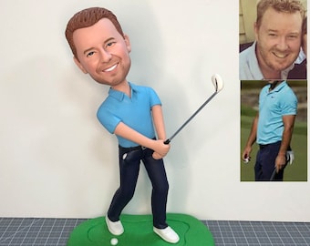 Custom Golf Bobblehead, Personalized Golf Gifts For Him, Unique Golf Gifts For Him, Custom Boss Gifts For Golf lovers, Gifts For Golfers