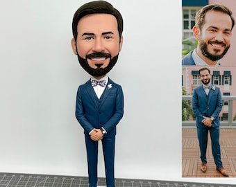 Custom Groom Bobblehead, Fully Custom Groomsmen Figurines Funny Groomsmen Gift, Custom Business Bobblehead For Boss, Custom Groomsman Statue