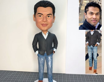 Custom Man Bobblehead, Personalized Bobbleheads Birthday Gift For Boyfriend, Unique Christmas Gift, Custom Figurines Creative Birthday Gift