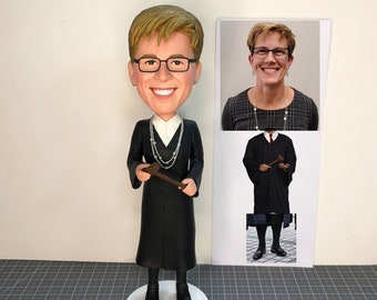 Custom Female Judge Bobblehead, Personalized Bobblehead Judge As Gifts, Personalized Judge Gifts Funny Gifts For Judges