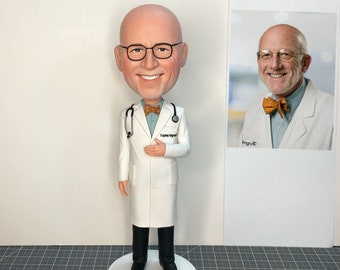 Custom Medical Doctor Bobblehead Figurines With Stethoscope, Christmas Presents For Doctors, Birthday Gifts For Doctor,  Surgeon, Dentist