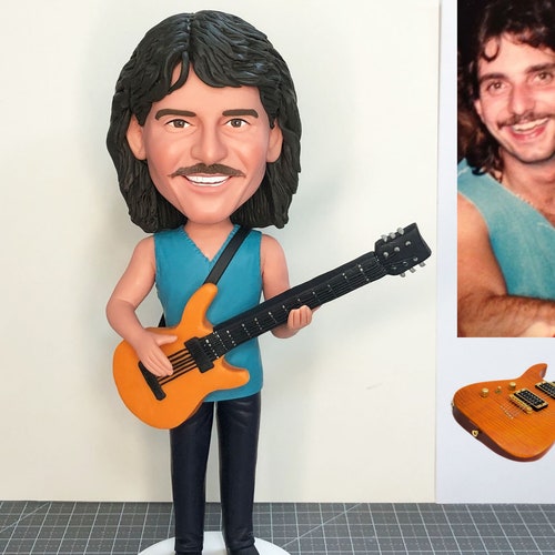Guitar Player Bobblehead - Custom Guitarist Gift Figurine main image 0