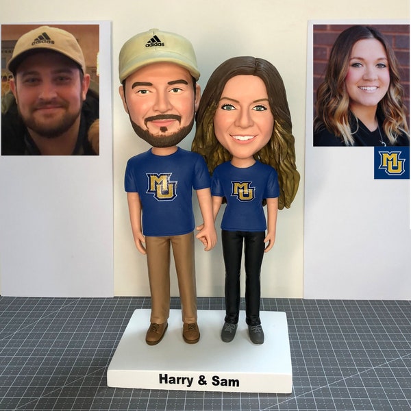 Custom Couple Bobbleheads, Personalized Bobblehead Couples Dolls Of Yourself, Cheap Custom Made Bobbleheads Of Couples
