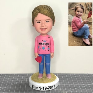Benutzerdefinierte Bobbleheads Der Kinder, personalisierte Bobbleheads für Kinder, Weihnachtsgeschenke für Töchter, verwandeln Sie Ihre Kinder in eine Actionfigur