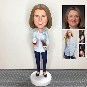 Personalisierte Bobblehead der Freundin, benutzerdefinierte Bobblehead Frau, lustige Geschenke für Ihre Freundin, machen Sie einen Bobblehead von Myself