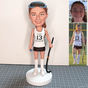 Custom Sorts Bobbleheads, Custom Hockey Bobblehead, Gifts For Hockey Fans, Gifts For Female Sports Fan, Unique Gifts For Hockey Lovers