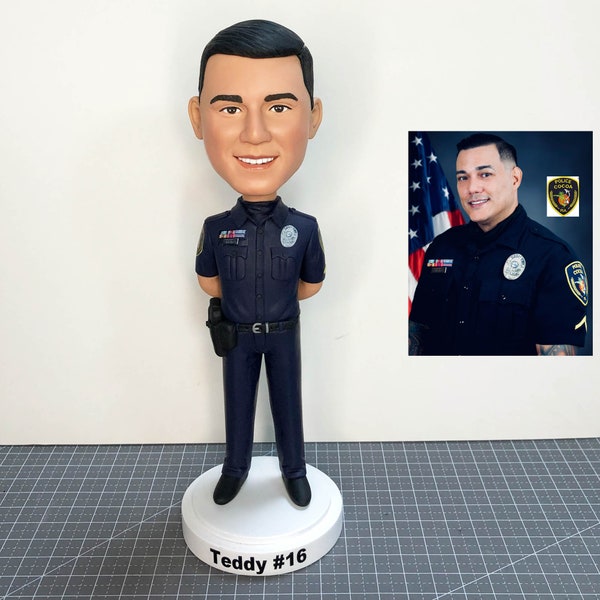 Kundenspezifische Polizisten Bobbleheads, Kundenspezifischer Polizist Bobblehead, personalisierte Streife-Bobbleheads, Kundenspezifischer Sheriff, Ankläger Bobbleheads