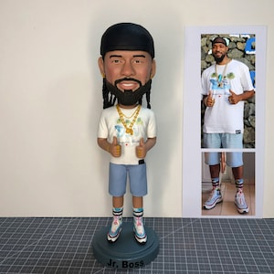 Custom Beard Bobbleheads From Photos, Fully Custom Bobblehead Figurine Personalized Gifts Valentine&#39;s Day Gift, Boyfriend Gift