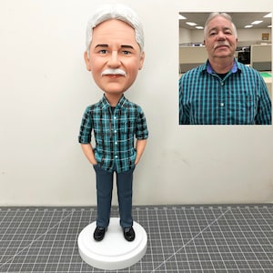 Benutzerdefinierte Bobbleheads Coole Vatertagsgeschenke, benutzerdefinierte Großvater Bobblehead, benutzerdefinierte Bobblehead als Boss Day Geschenke, benutzerdefinierte Onkel Bobblehead