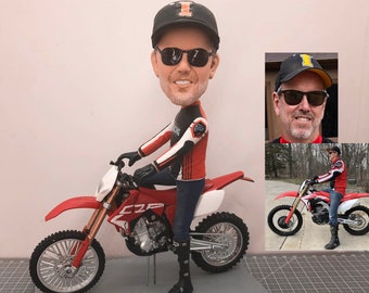 Custom Motorcycle Bobblehead, Custom Bobblehead On Motorcycles, Racing Motorcycle Bobblehead, Motorcycle Lovers Gifts