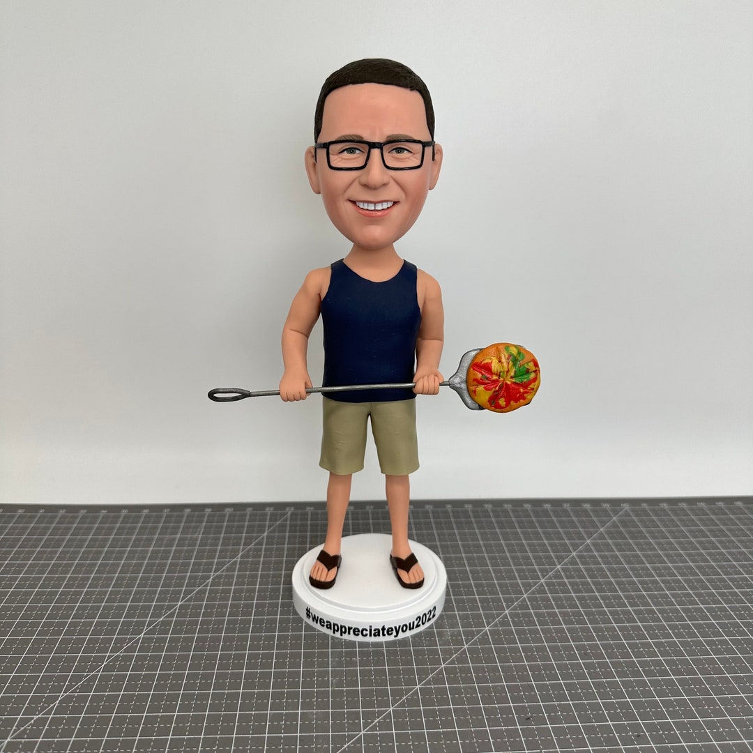 Chef in Chef Uniform Custom Bobbleheads