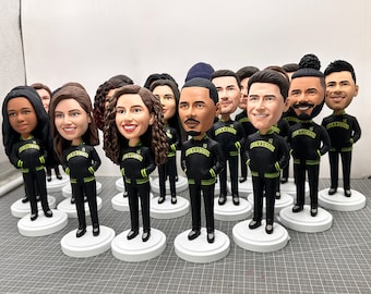 Custom Bobblehead Set: 13 Personalized Miniature Figurines for Team/office/ group Gifts(can Choose Quantity) - Etsy