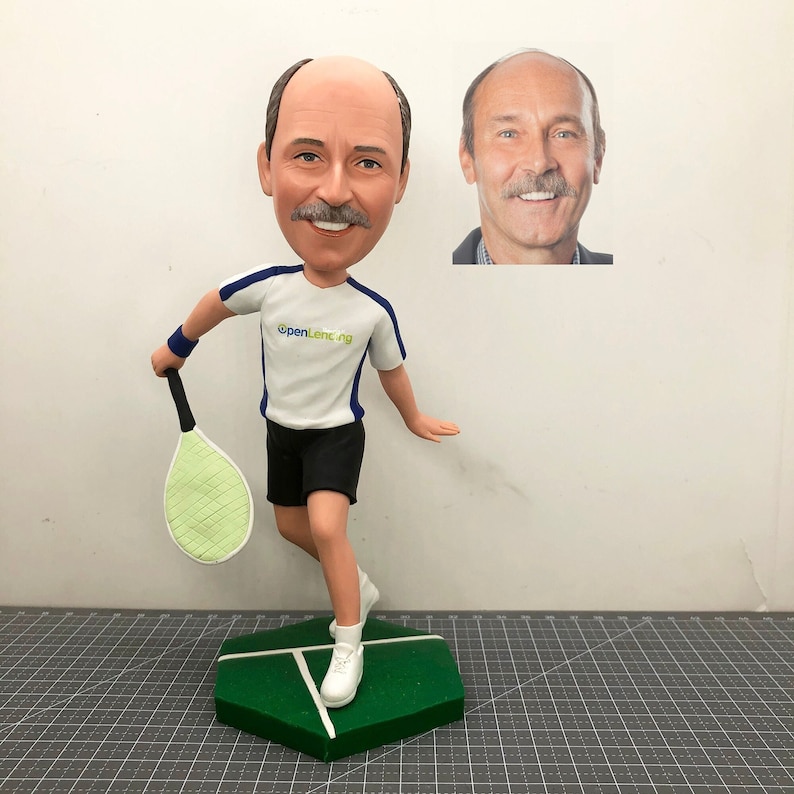 Custom Badminton Bobblehead, Custom Tennis Bobblehead as Birthday Gift ...