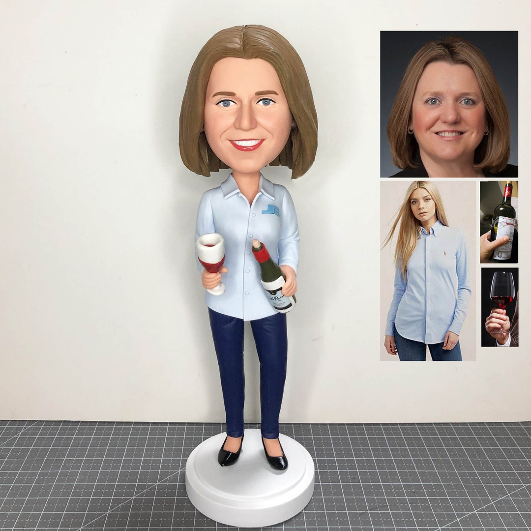Personalized Bobblehead of Girlfriend Custom Bobblehead Etsy