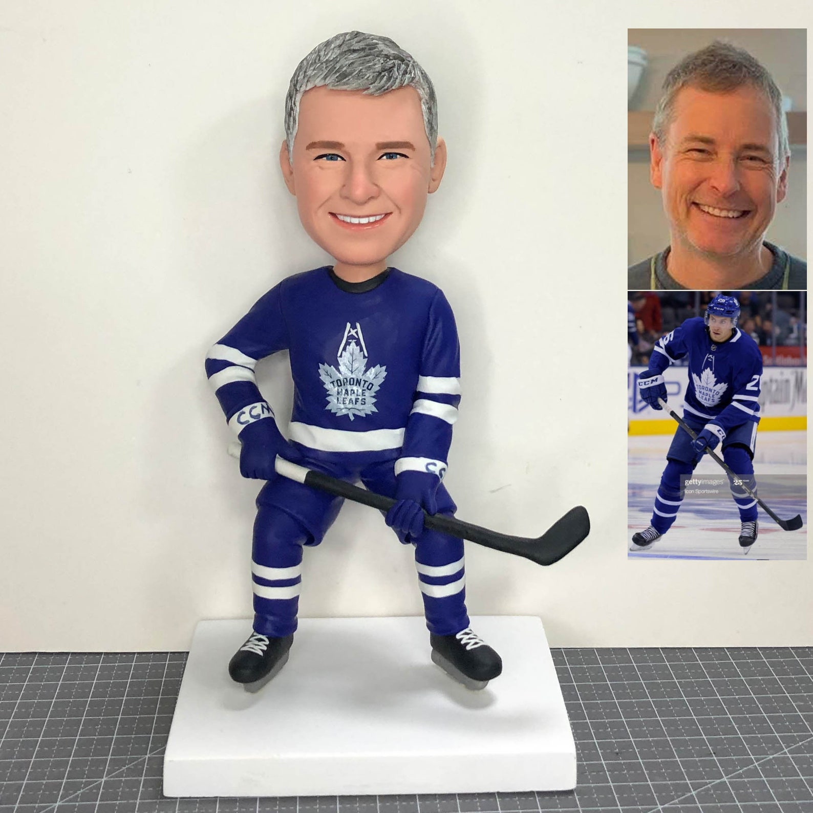 Custom Hockey Bobblehead Custom Hockey Player Bobblehead Etsy