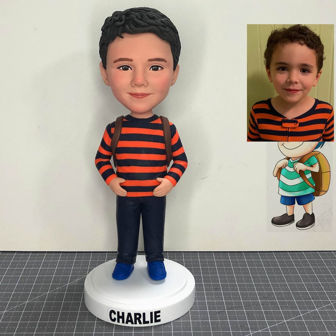 Custom Bobble Heads for Kids Custom Figurine Custom Statues Etsy