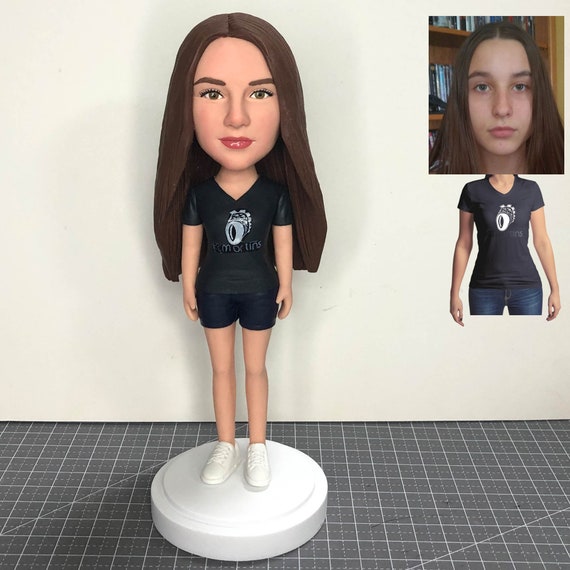 Custom Bobblehead That Looks Like My Girlfriend Custom Gift Etsy