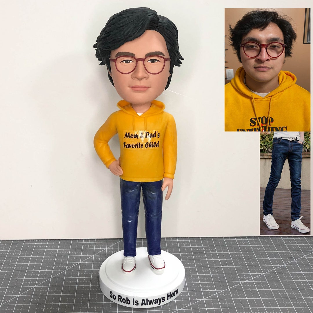 Custom Bobbleheads for Boy, Custom Figures of Yourself, Personalized