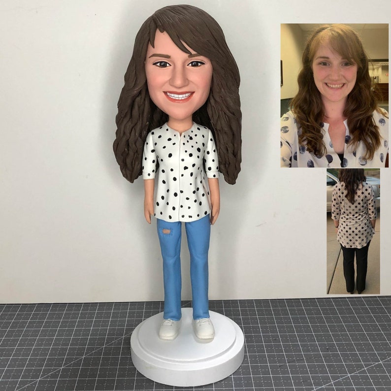 Custom Bubble Head, Create Your Own Bobblehead, Make Your Own Bobblehead, Custom Bobbleheads Female, Personalized Action Figure Of Yourself image 1