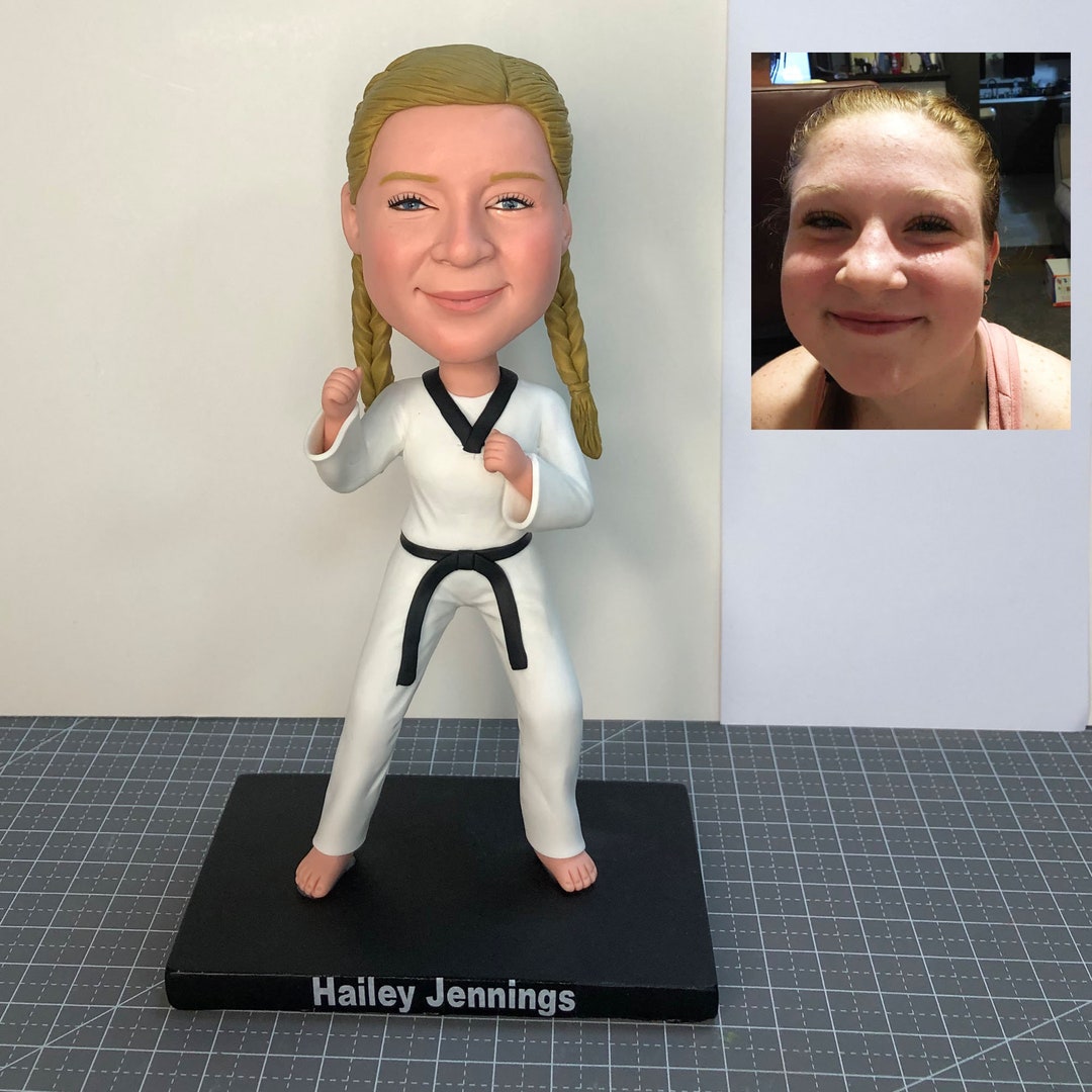 Taekwondo Boy Bobblehead - Custom Martial Arts Gift Doll