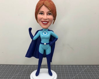 Custom Superhero Bobbleheads, Custom Superwoman Bobblehead, Custom Superhero Figures, Make Yourself Into Superwoman Figure