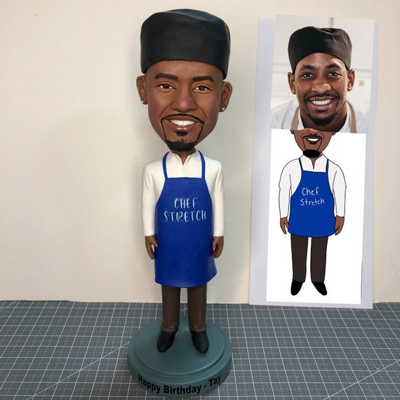 Female Chef Bobblehead - Custom Cook Figurine Gift Doll main image 1