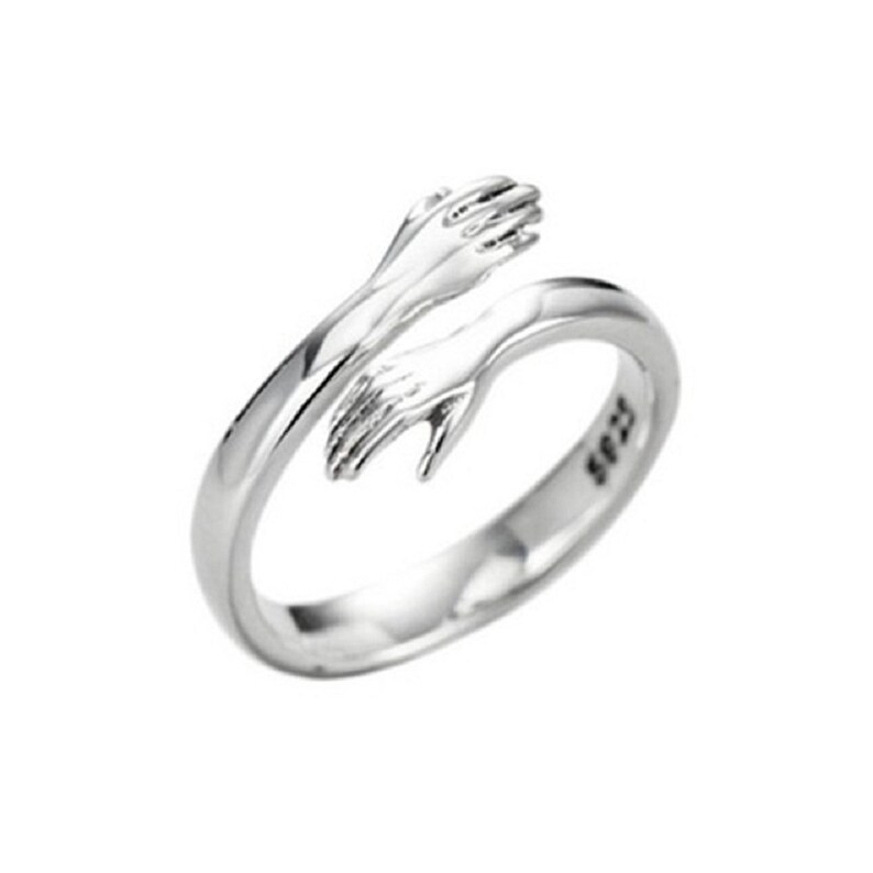 Orca Offener Ring Aus 925 Sterling Silber – Hai-Motiv, Größe 7, In Geschenkbox, Für Männer & Frauen