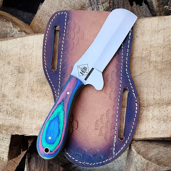 Hand Forged Bull cutter knife, Rasp Steel Cowboy Knife,Everyday Carry,Gift for men,Groomsman gift,Gift for him,Christmas Gift USA