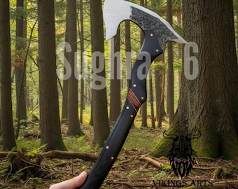 Hacha tomahawk forjada a mano: Hacha de camping para actividades al aire libre