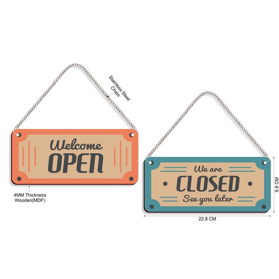 Open Sign Open Closed Sign Printable Open Closed Sign, Large Opening ...