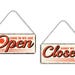 Open Closed Sign Board for Shop | Vintage Look Open Closed Sign | Open ...