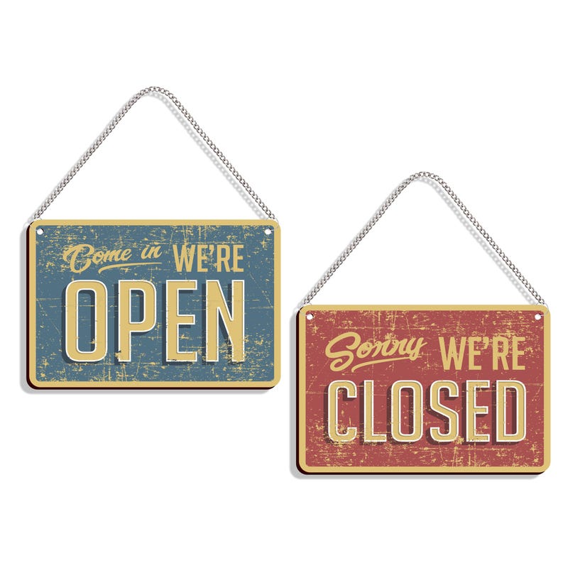 Open Closed Sign - Etsy