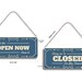 Wooden Double Side Open Close Sign Board | Open Closed Sign for ...