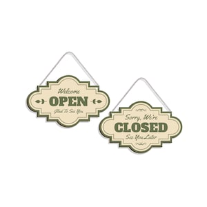 Open Closed Sign for Business Storefront Sign Shop Open Sign Wooden Sign for Shop Boutique Sign Open-closed Sign for Business