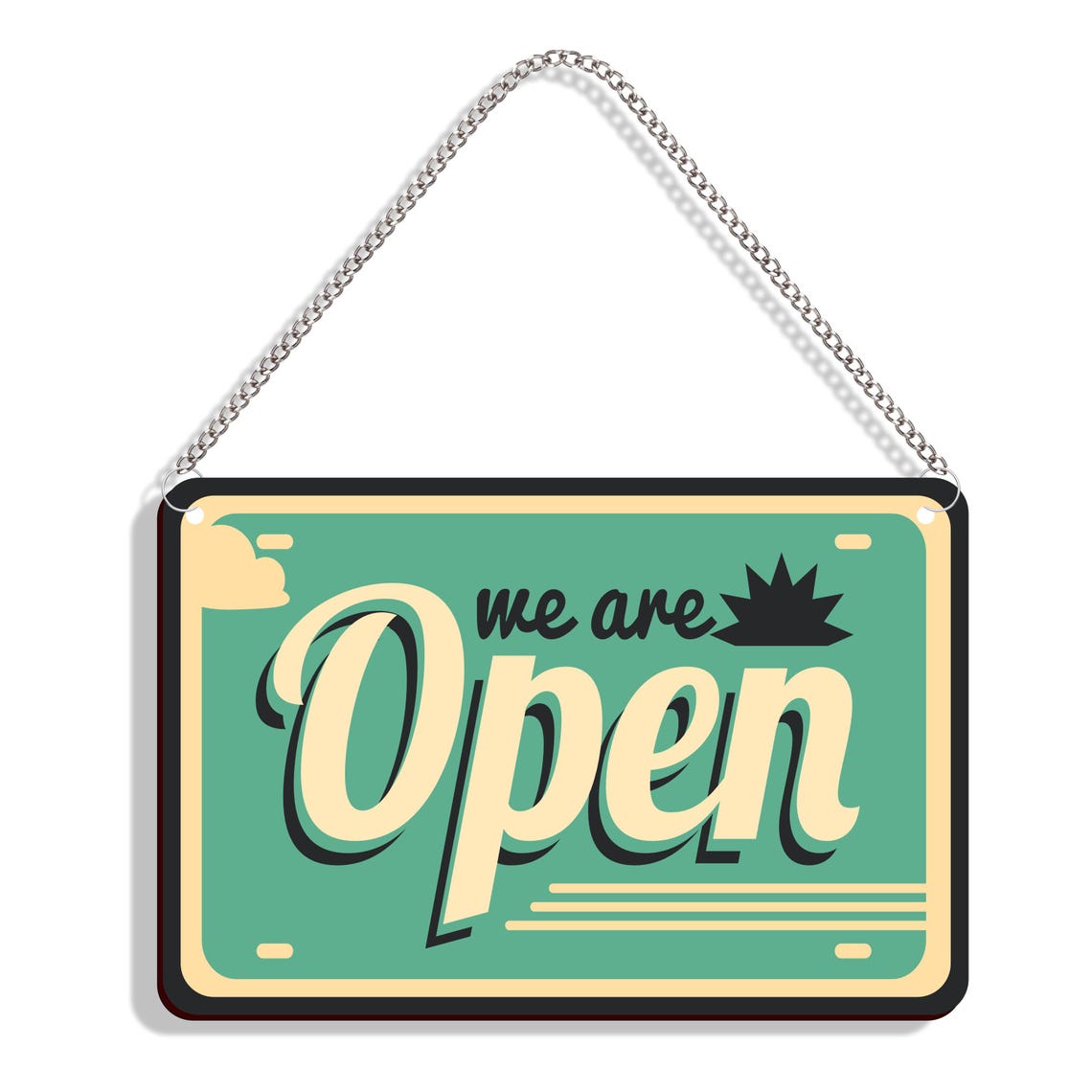 Open Closed Sign Board for Shop | Open Closed Board | Double Side ...