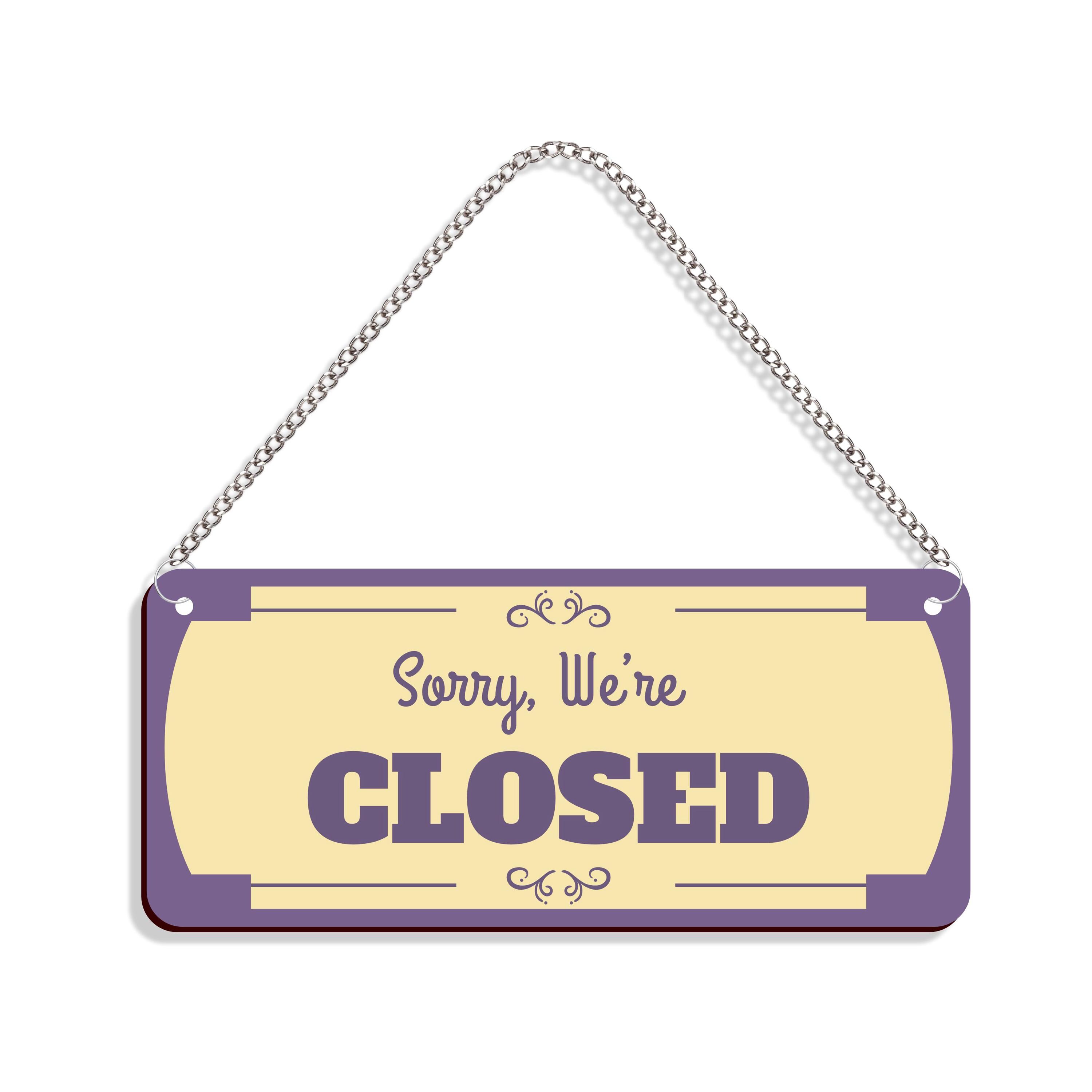 Open Closed Sign for Business Vintage Open Closed Sign Board for Shop ...