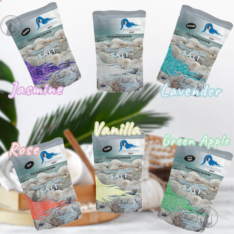 DEAD SEA Bath Salt Rose Scent Natural Minerals Pure Relaxing Etsy