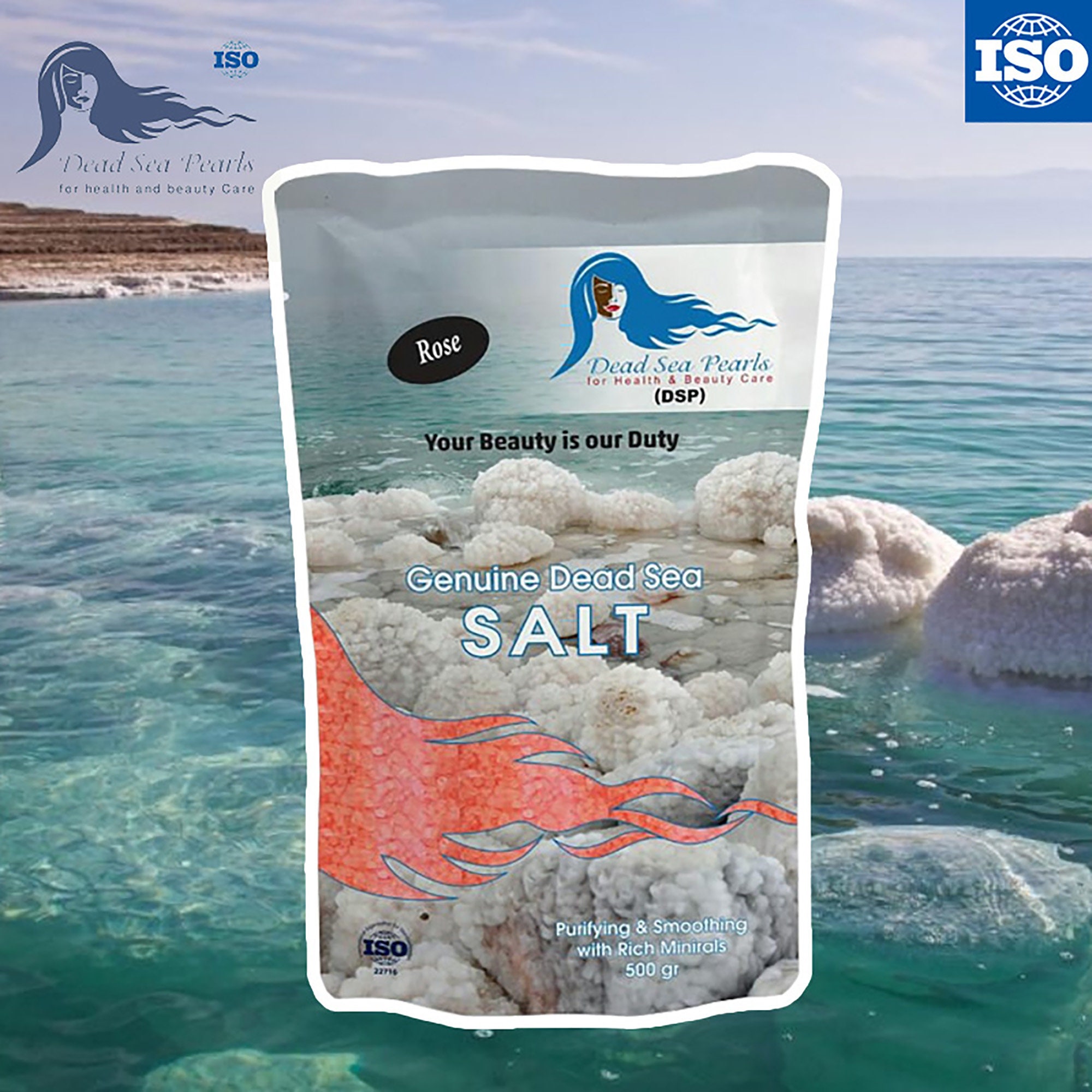 DEAD SEA Bath Salt Rose Scent Natural Minerals Pure Relaxing Etsy