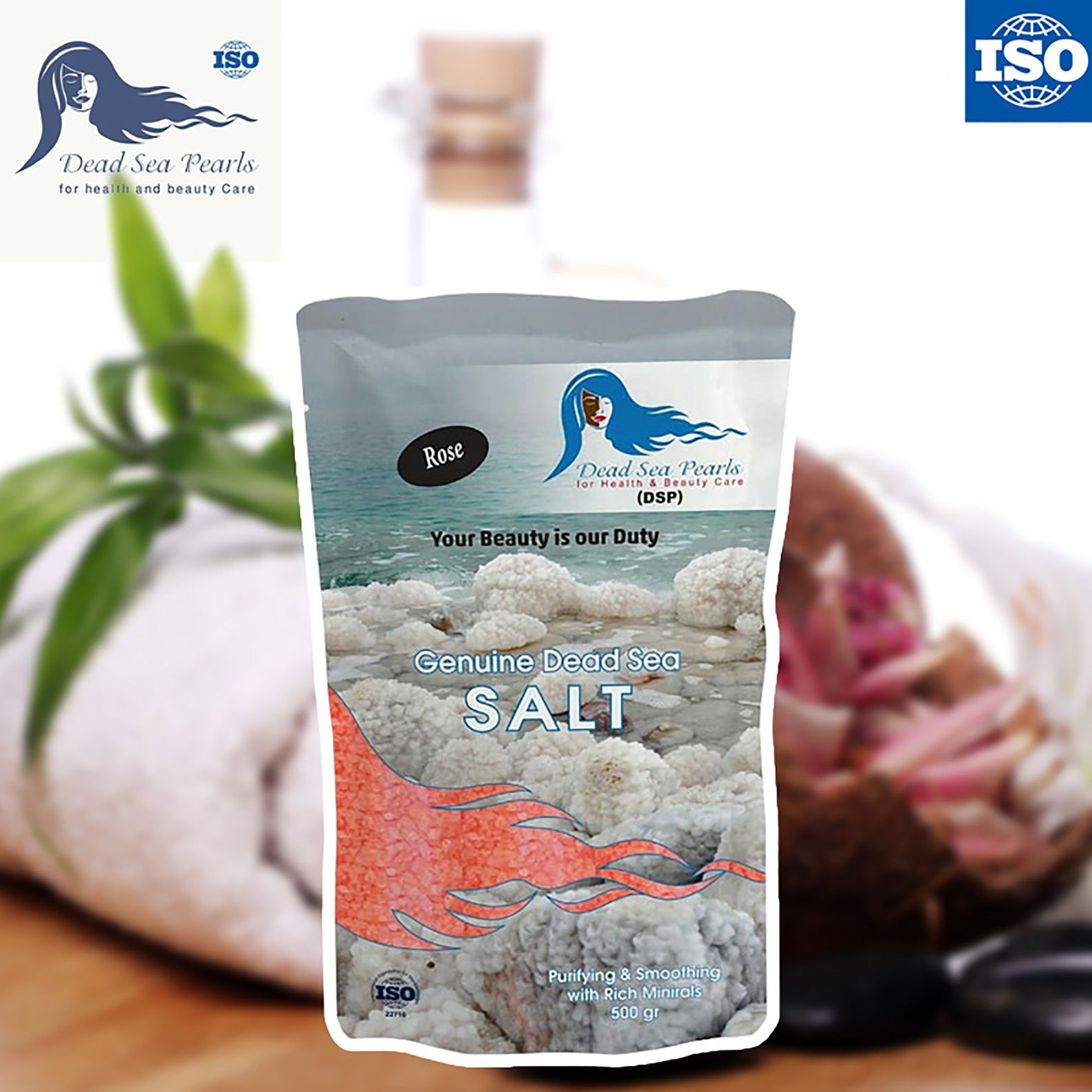 DEAD SEA Bath Salt Rose Scent Natural Minerals Pure Relaxing Etsy