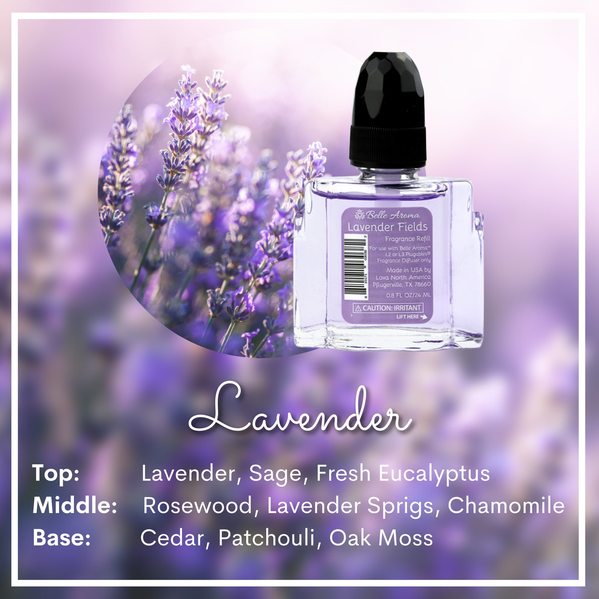 Home Fragrance Plugin Diffuser Oil Refill Bulb Bundle Lavender Fields 3