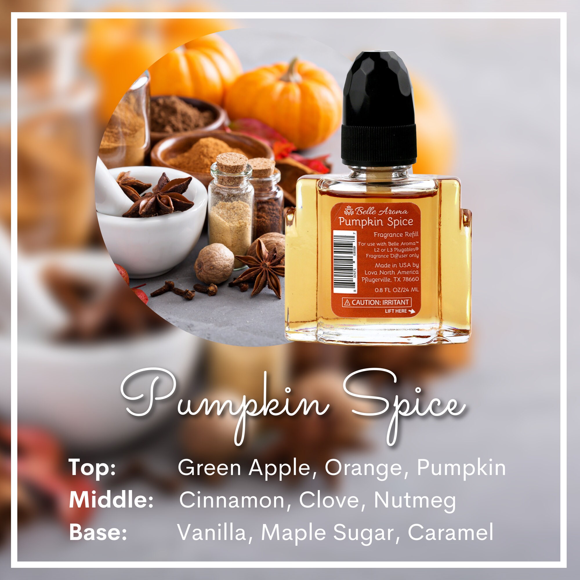 Home Fragrance Plugin Diffuser Oil Refill Bulb Bundle Pumpkin Spice 3