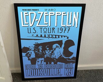Led Zeppelin Framed Wall Art - Etsy