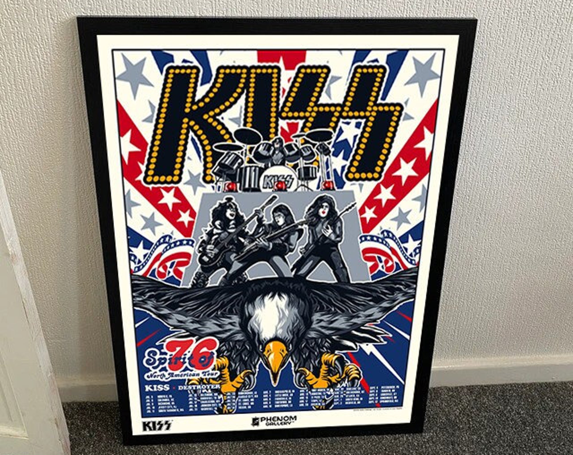 Kiss Spirit Of 76 North American Tour Poster