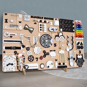 Adult busy boards Dementia activity ,Sensory Wall Panel, Memory Care, occupational therapy gifts, Fine Motor Skill Activity