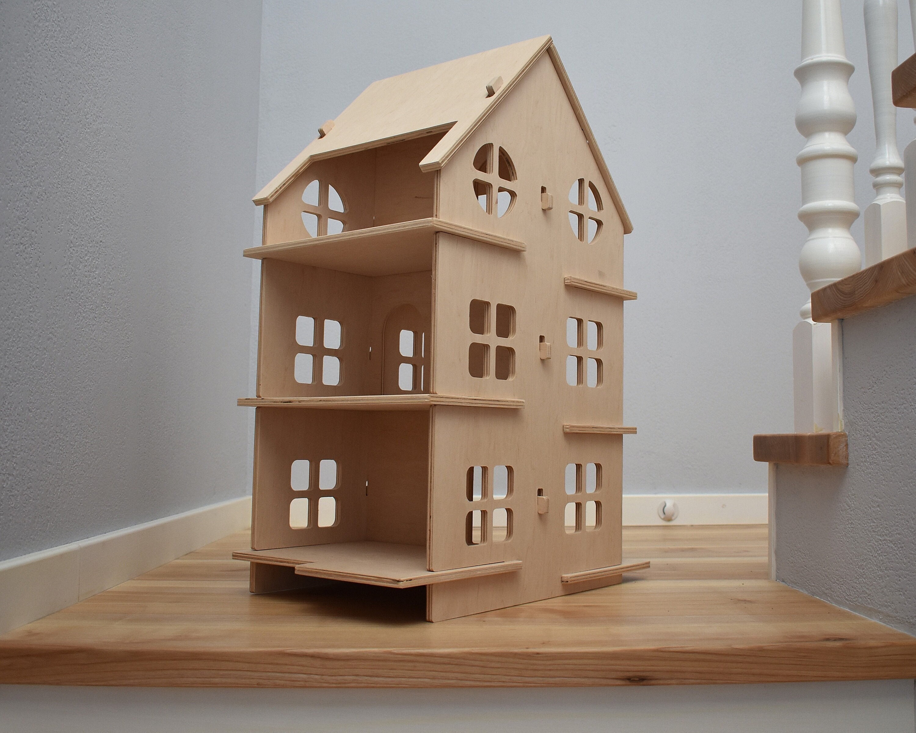 Small Wood House Mini Popsicle Stick House Little Village House