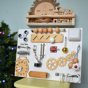 Dementia Activities Board For Seniors - Fidget Busy Board For Alzheimer's, Anxiety Relief, Motor Skills