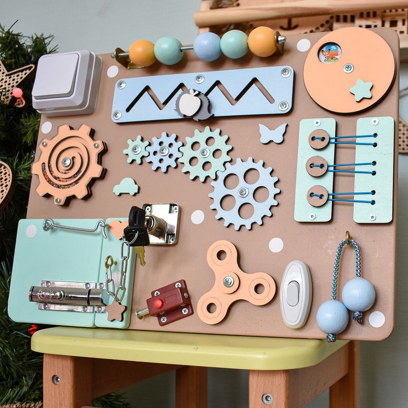 EXTRA LARGE Busy Board Toddler Gift, Sensory Wall Board for 1 2 3 Year