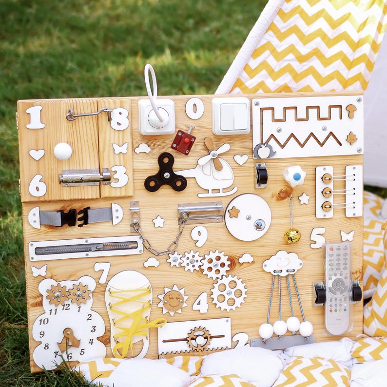 Busy Board Montessori Toys for 1 2 3 4 Year Old, Birthday Christmas